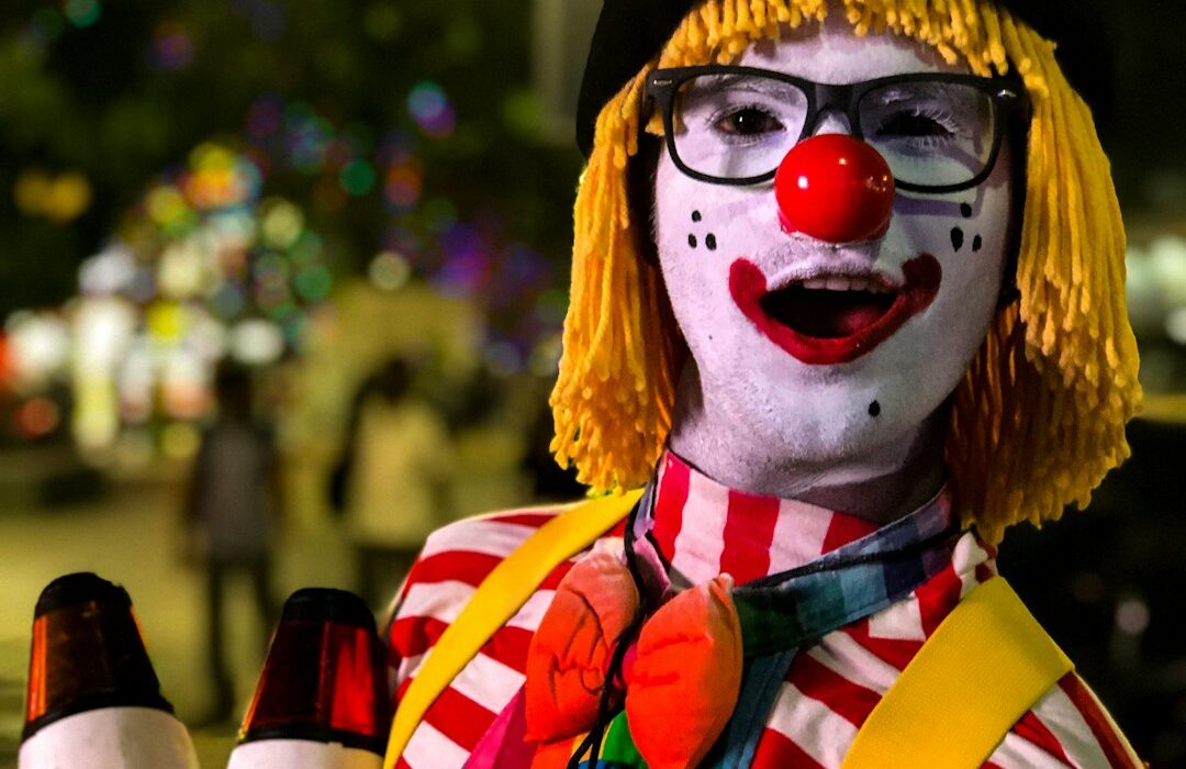 Payaso joker — webinar crear contenido como un payaso miedo escénico